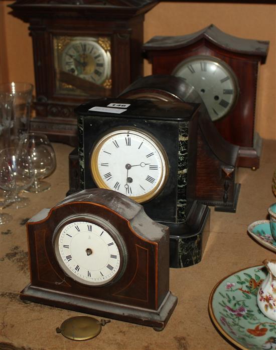 Five Continental clocks(-)